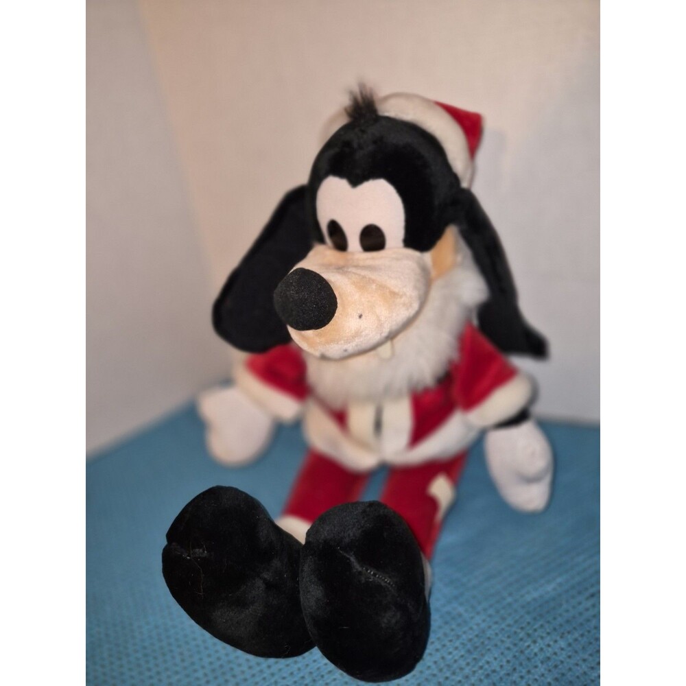 Vintage Walt Disney Co 17" Plush  Goofy Santa Claus Doll